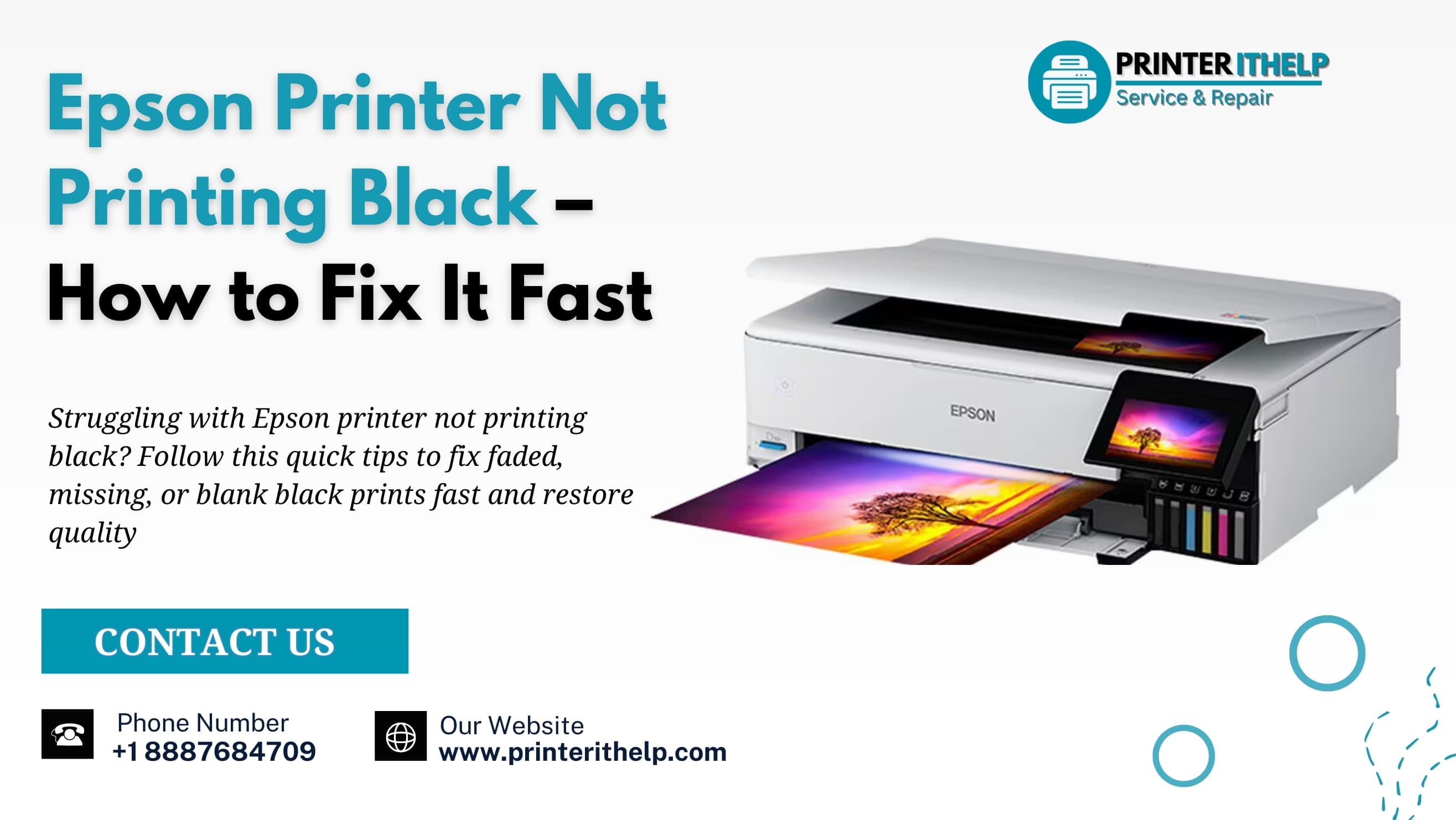 epson printer not printing black